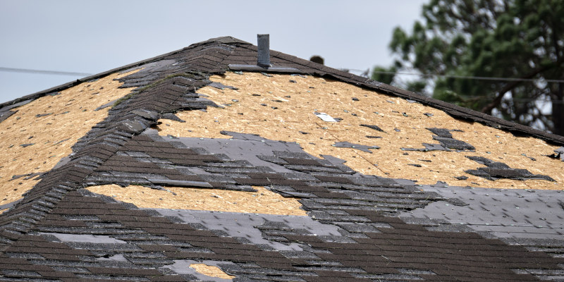 Wind Damage Roof Repair in Greensboro, North Carolina